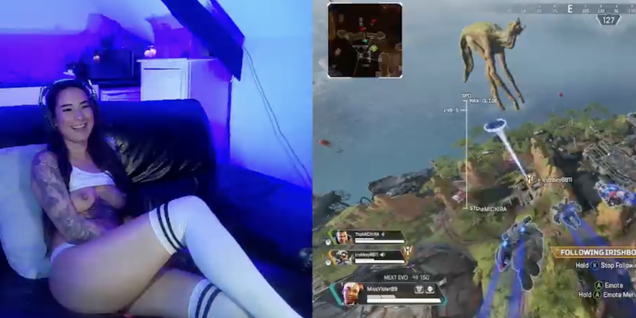 Gamer Babe Violet Raye plays Apex Legends